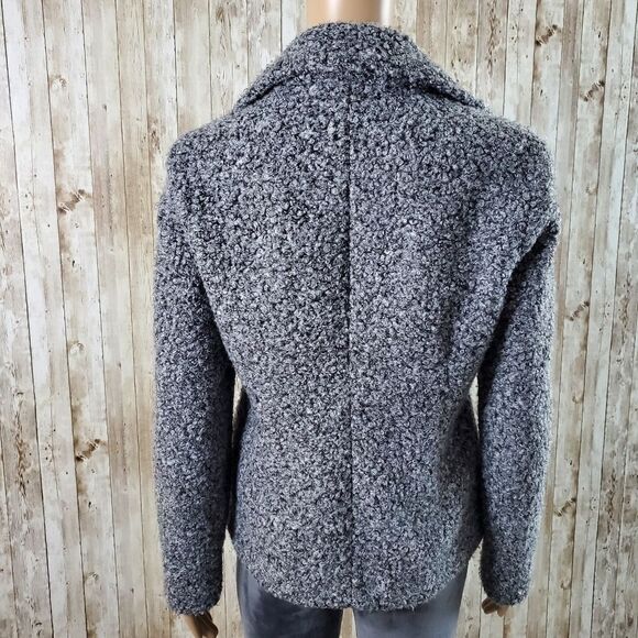 Women's winter Short coat Gray Size S - Picture 5 of 6